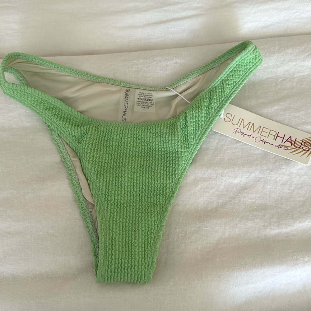 Beach Bunny x Summerhaus green Adrian bottom NWT